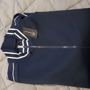 Casual navy INC zippered jacket